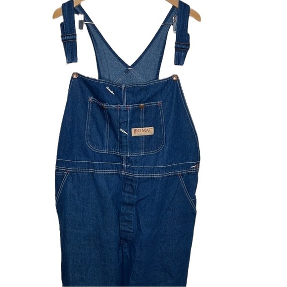 Big Mac Other - Big Mac Workwear Blue Denim Overalls Men's Size 42x30 BLEMISH